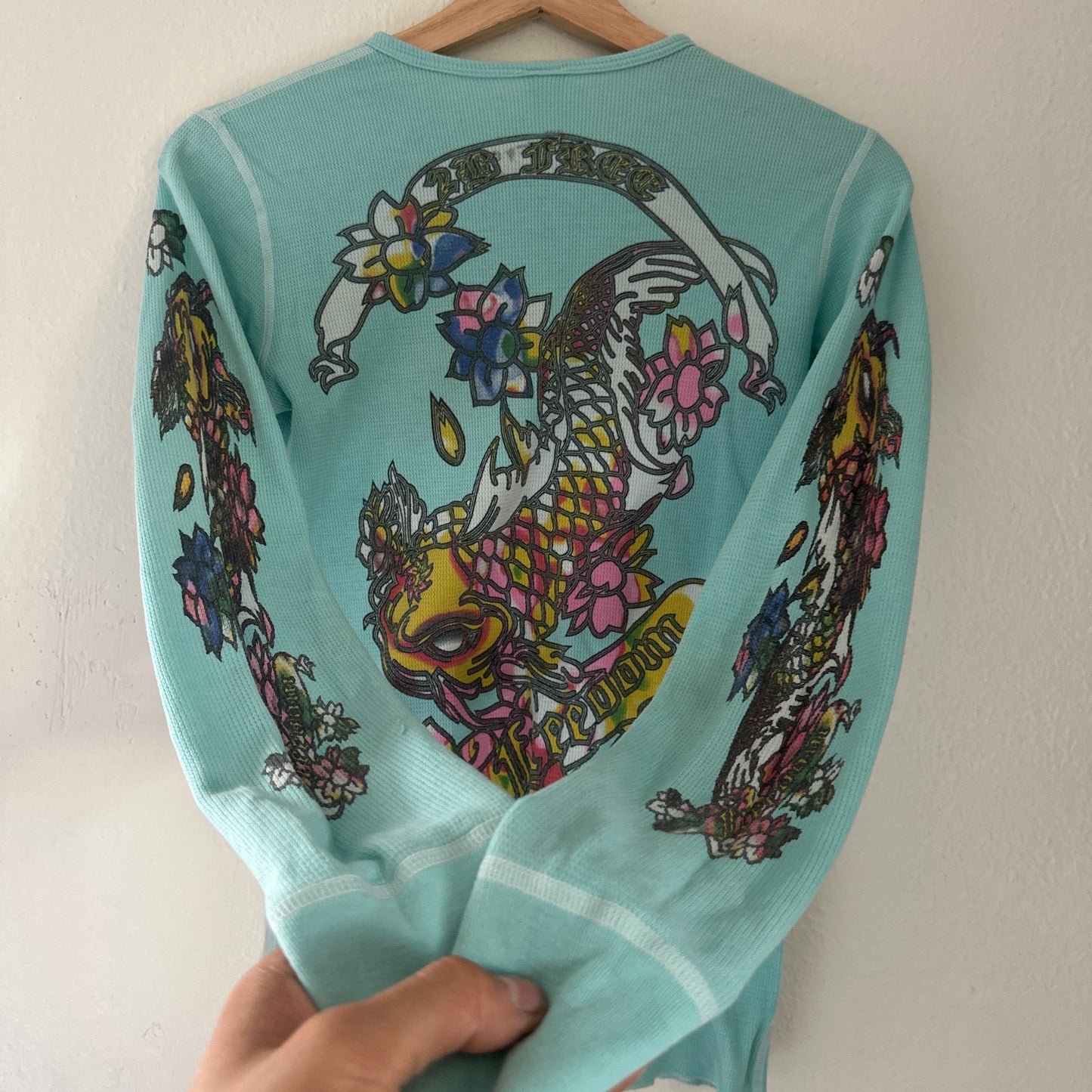 Y2K Women’s 2BFree Longsleeve Ed Hardy Style Shirt Size S