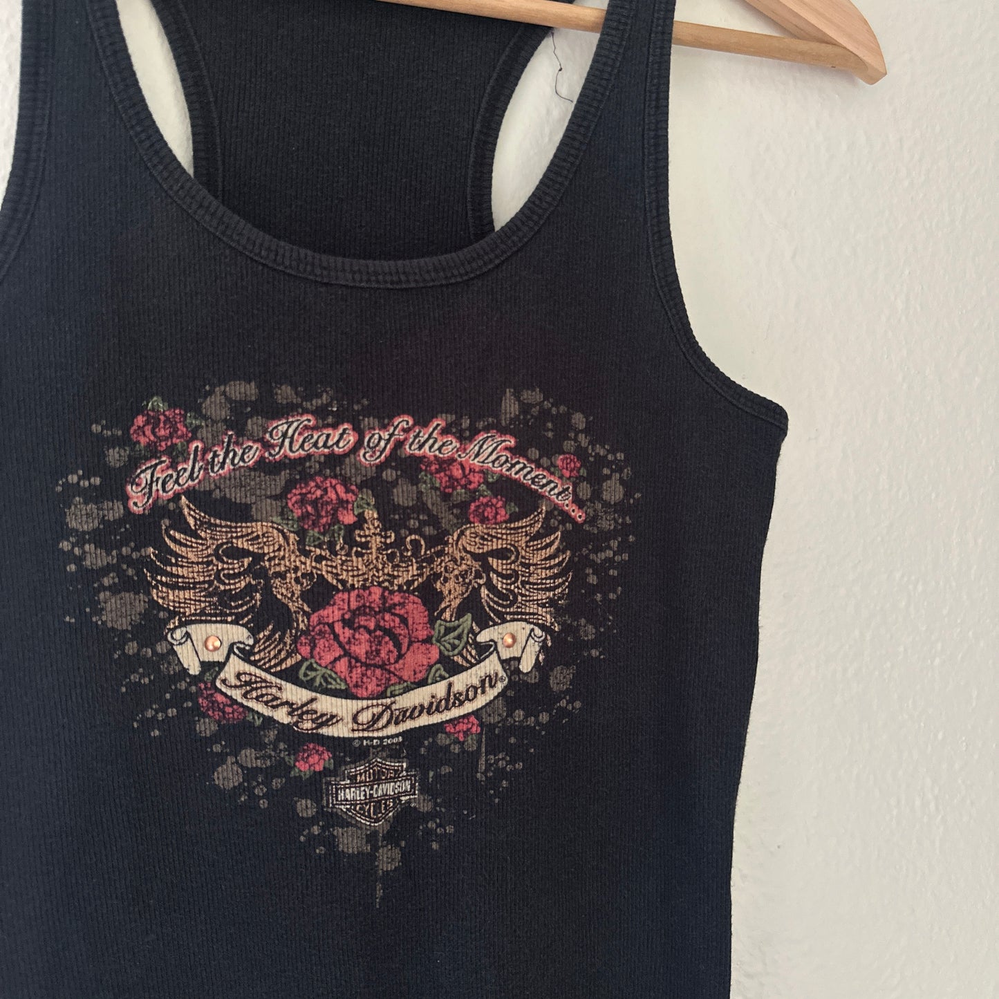 Y2K Women’s Flower Harley Tank Top Size M