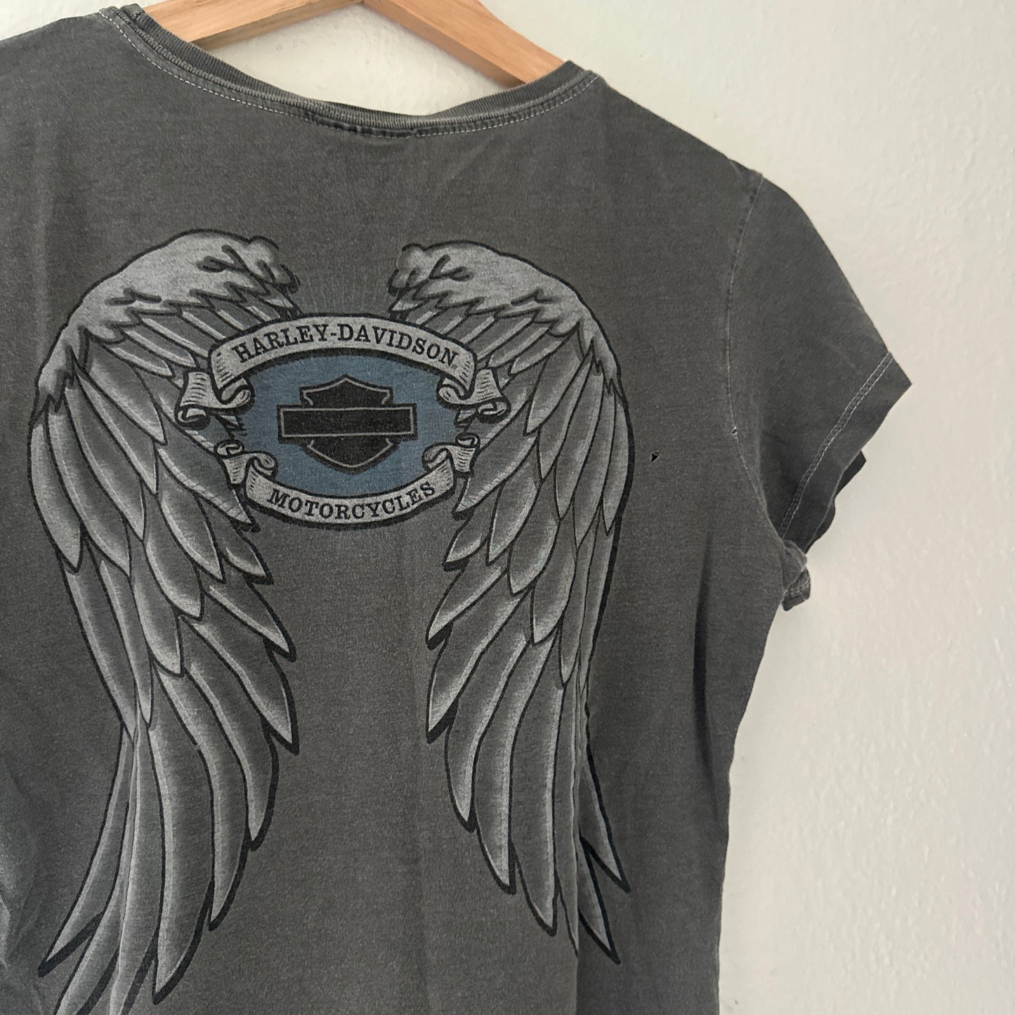 Y2K Women’s Harley Faded Wings Tee Size S
