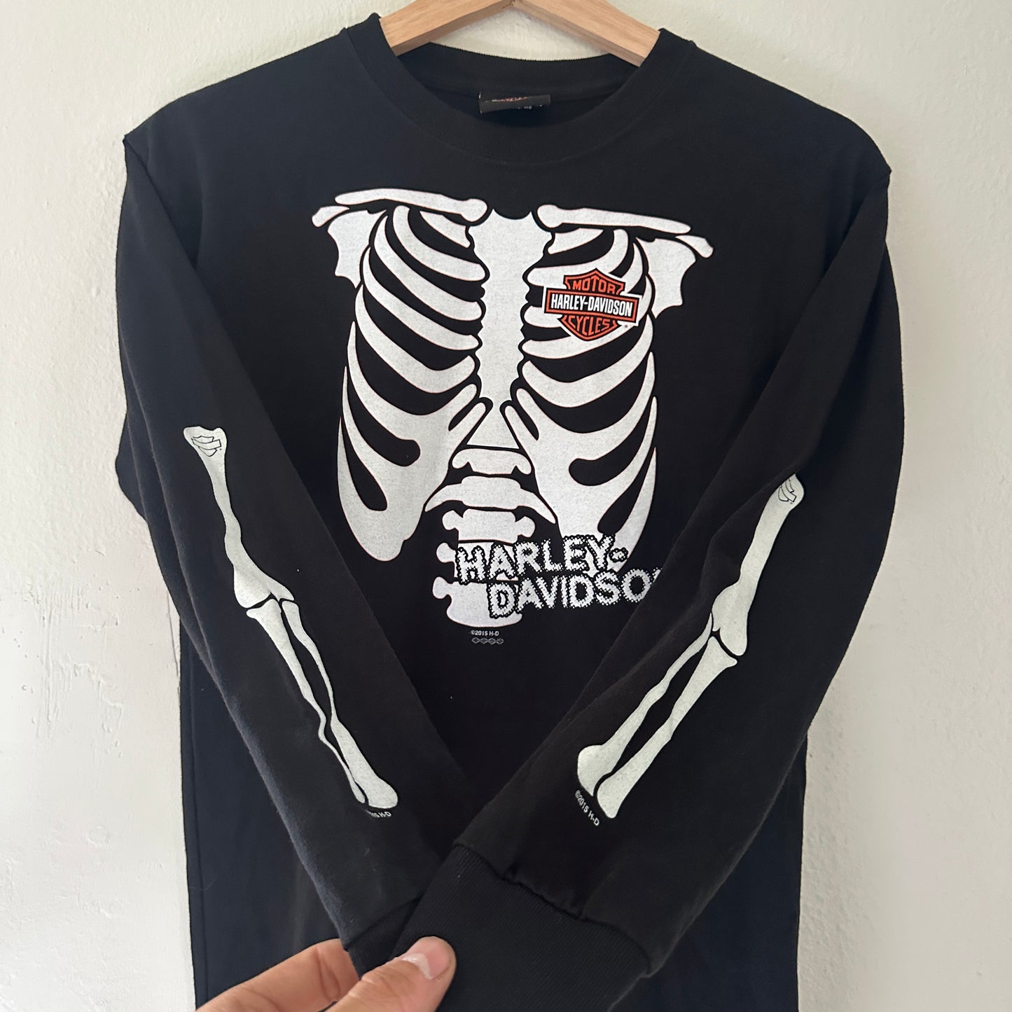 Y2K Women’s Harley Skeleton Longsleeve Shirt Size M
