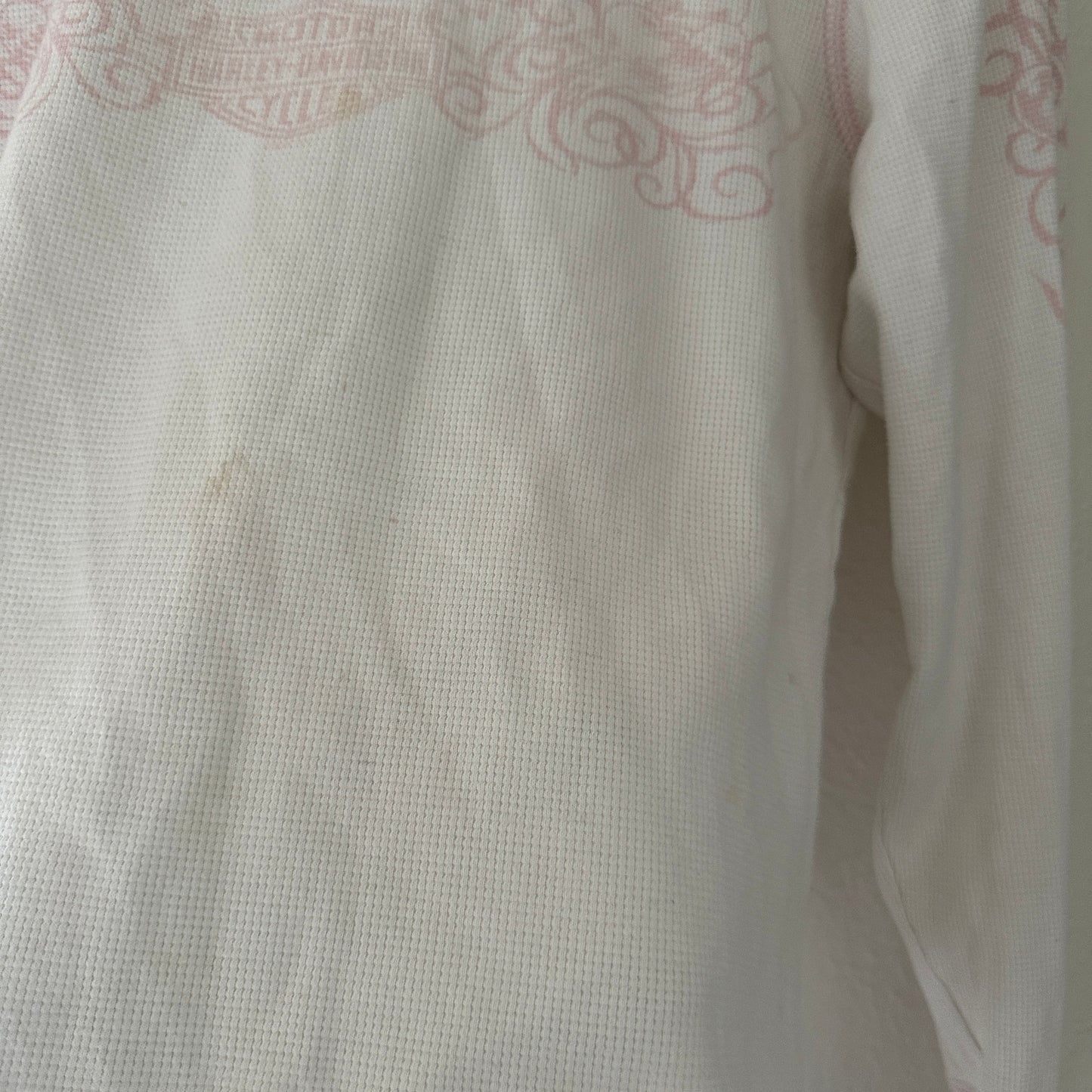 Y2K Women’s Harley Pink & White Longsleeve Shirt Size M