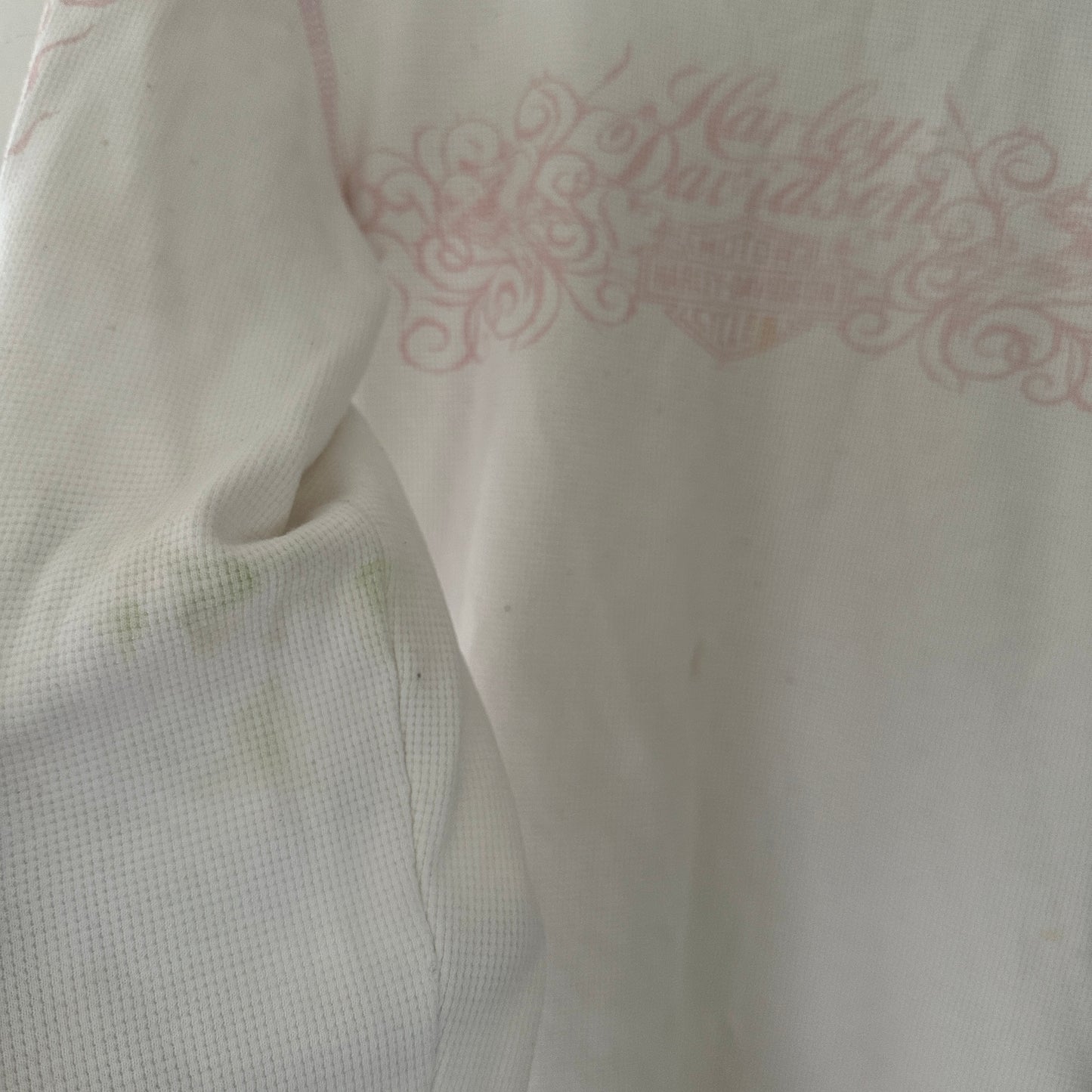 Y2K Women’s Harley Pink & White Longsleeve Shirt Size M