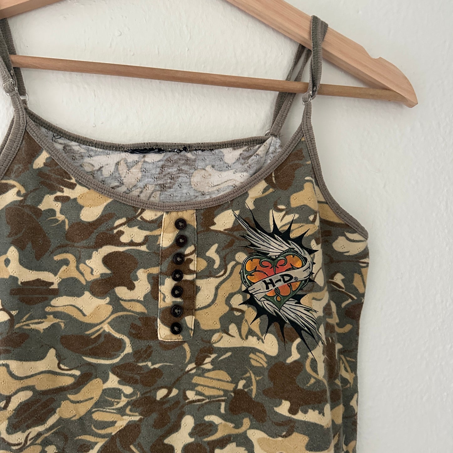 Y2K Women’s Harley Camo Tank Top Size S