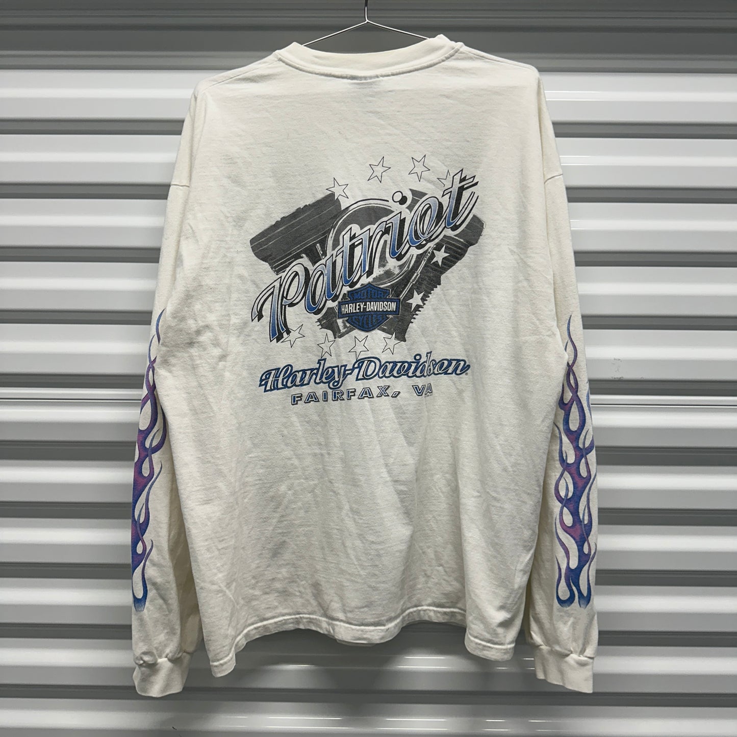 Harley Feel the Heat Purple Flame Longsleeve Shirt Size XXL