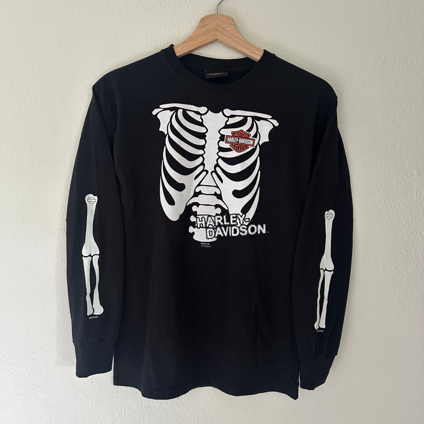 Y2K Women’s Harley Skeleton Longsleeve Shirt Size M