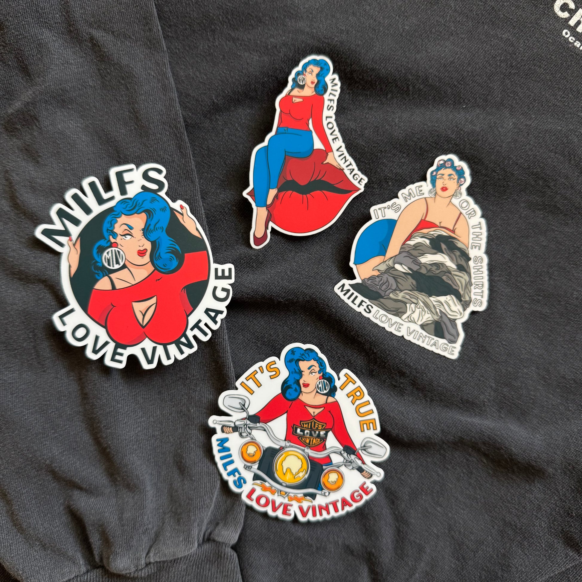 MILFS LOVE VINTAGE STICKER PACK