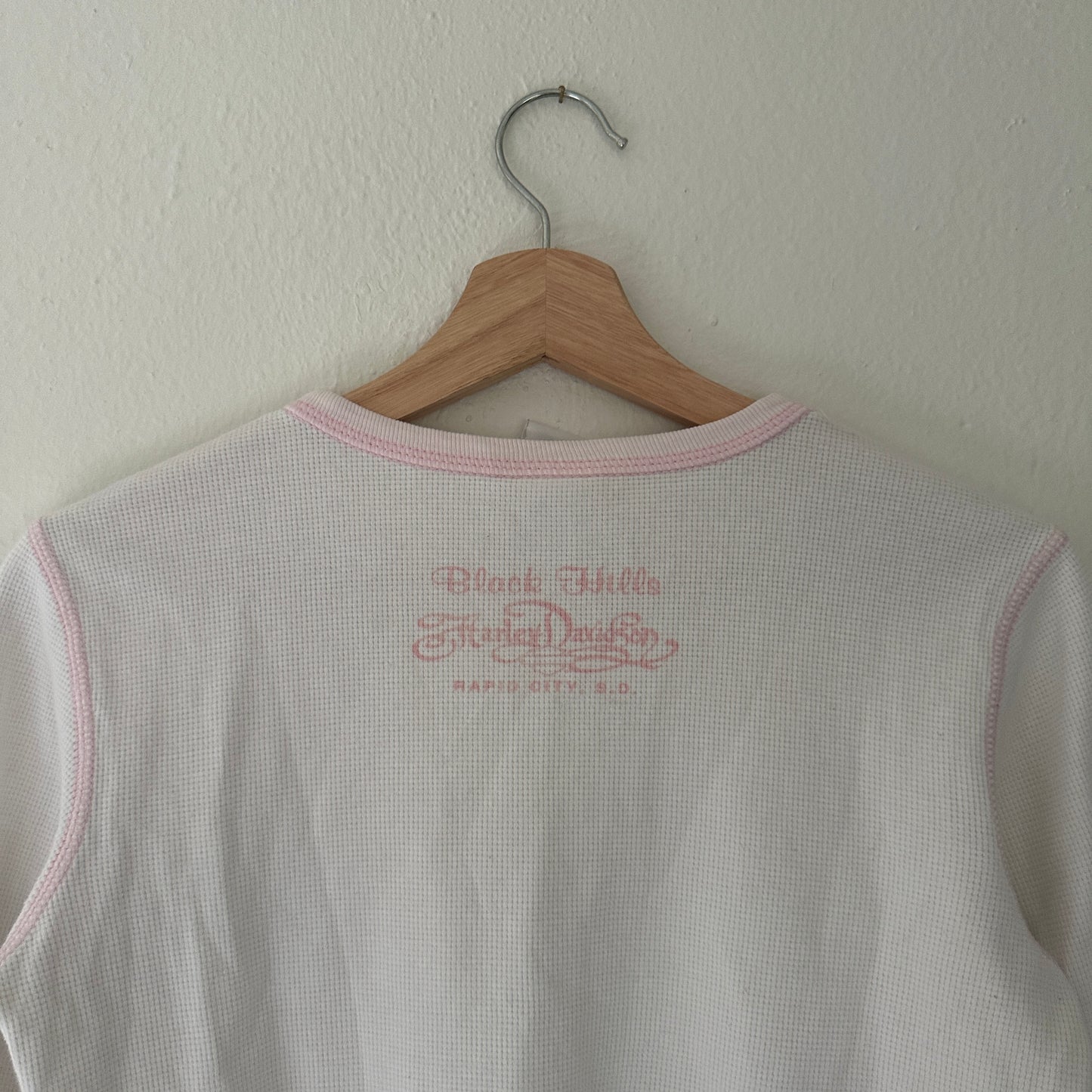 Y2K Women’s Harley Pink & White Longsleeve Shirt Size M