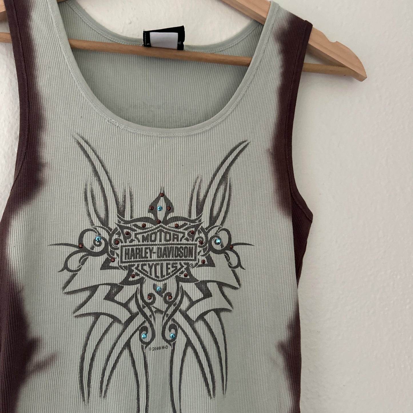 Y2K Women’s Harley Wing Emblem Tank Top Size L