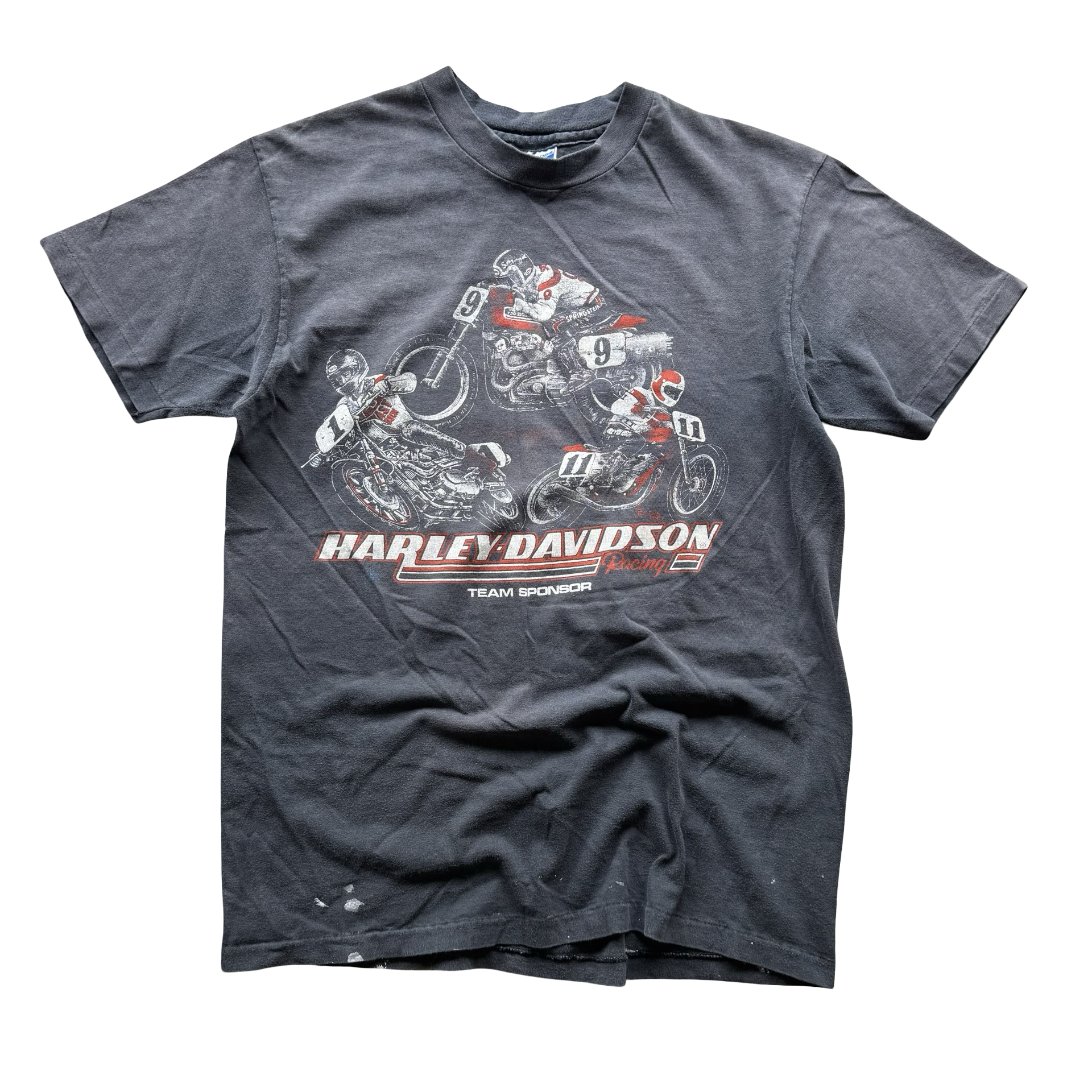 80’s Harley Davidson Racing Team Sun Faded Tee Size XL