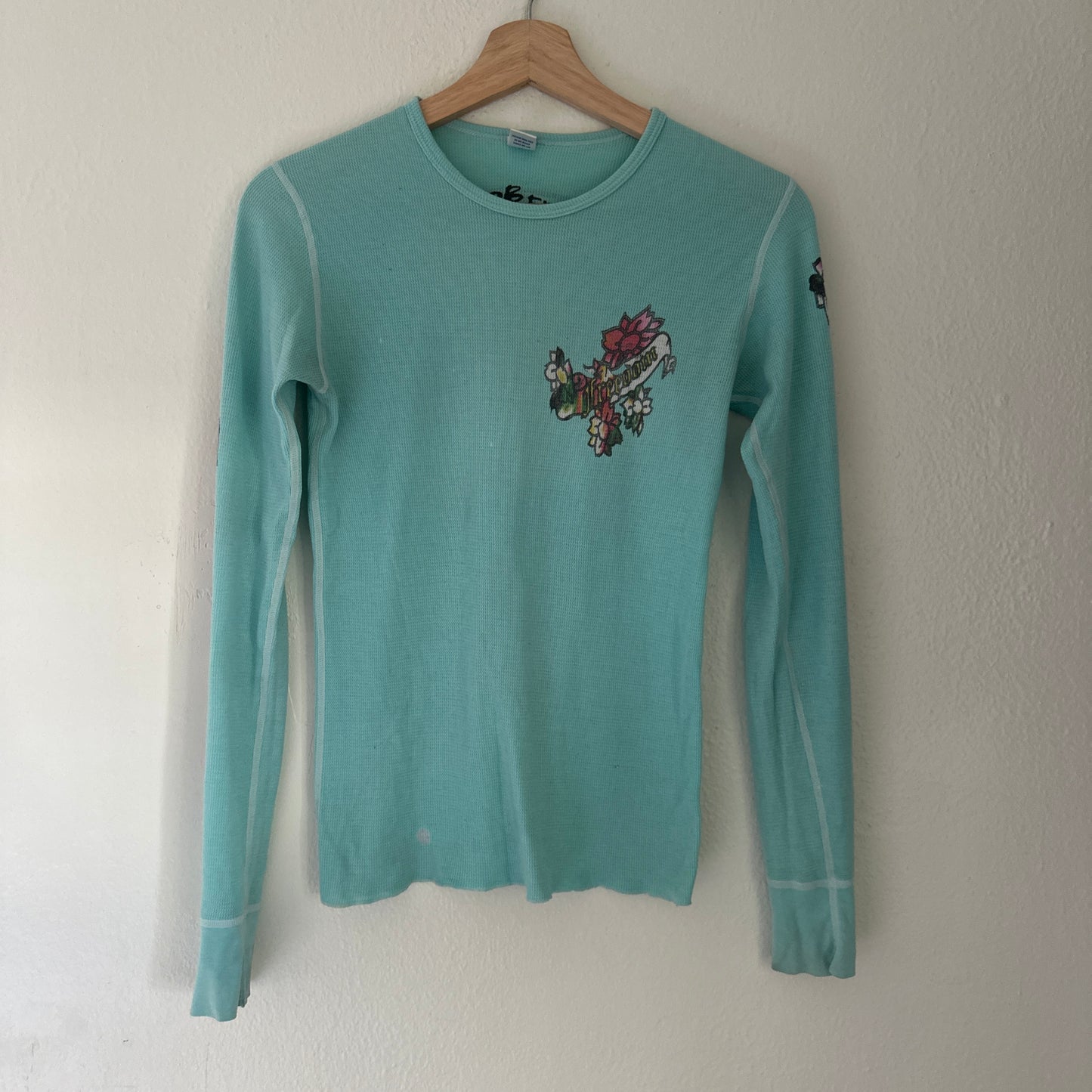 Y2K Women’s 2BFree Longsleeve Ed Hardy Style Shirt Size S