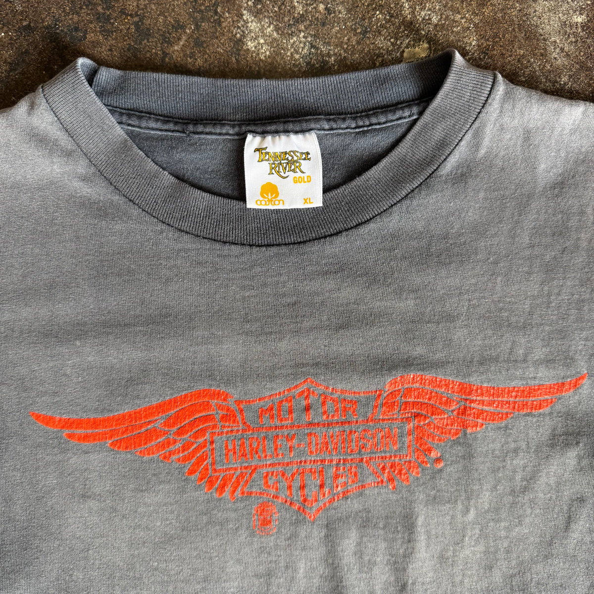 90’s Harley Sun Faded Wings Tee (XL)