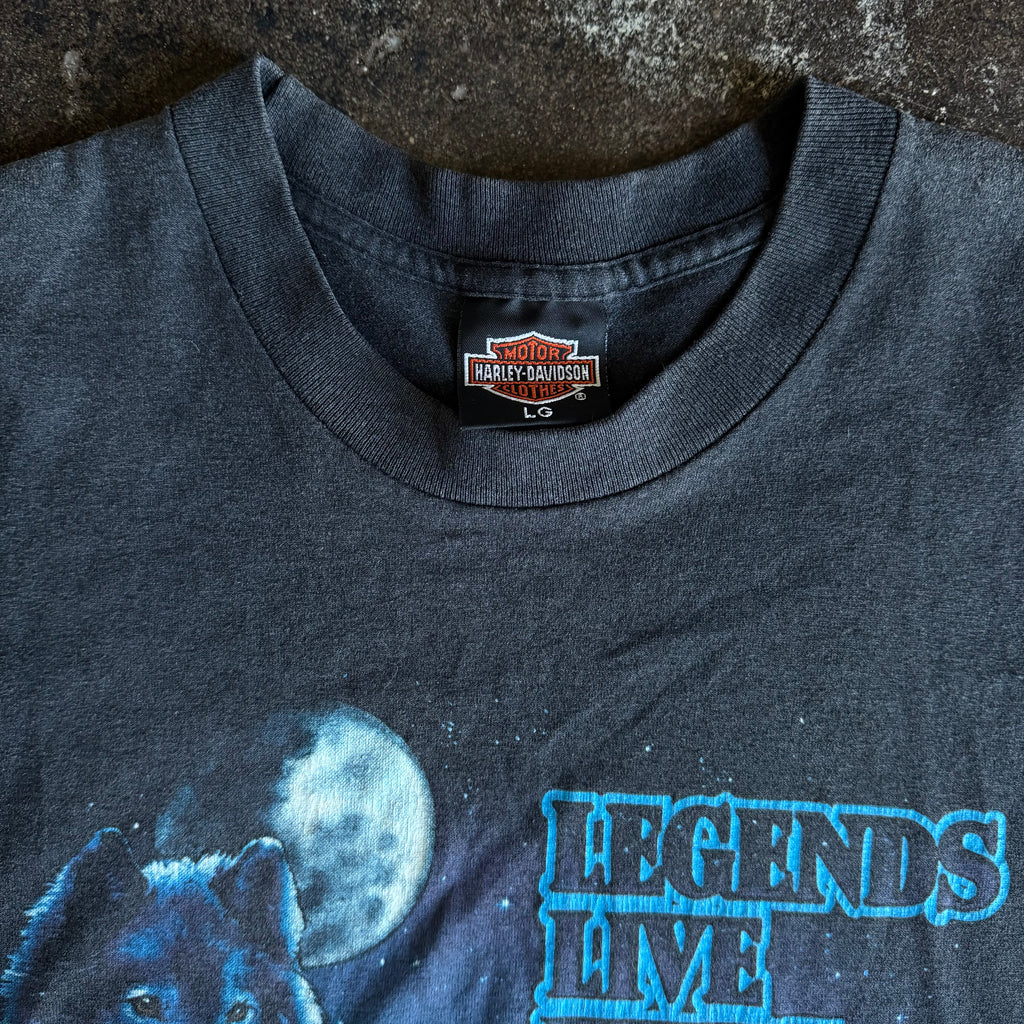 90’s Harley “Legends Live” Nature Cut-off Tee (L)