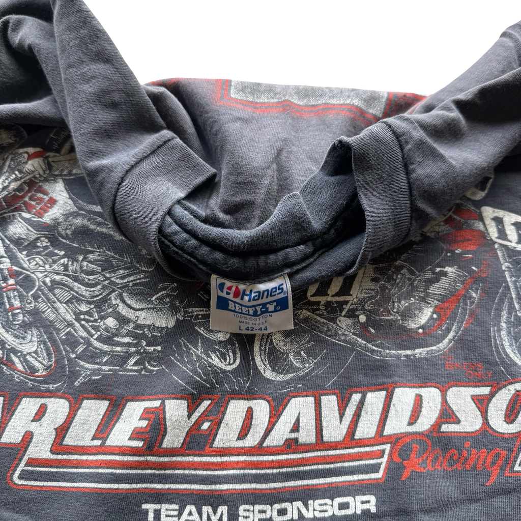 80’s Harley Davidson Racing Team Sun Faded Tee Size XL