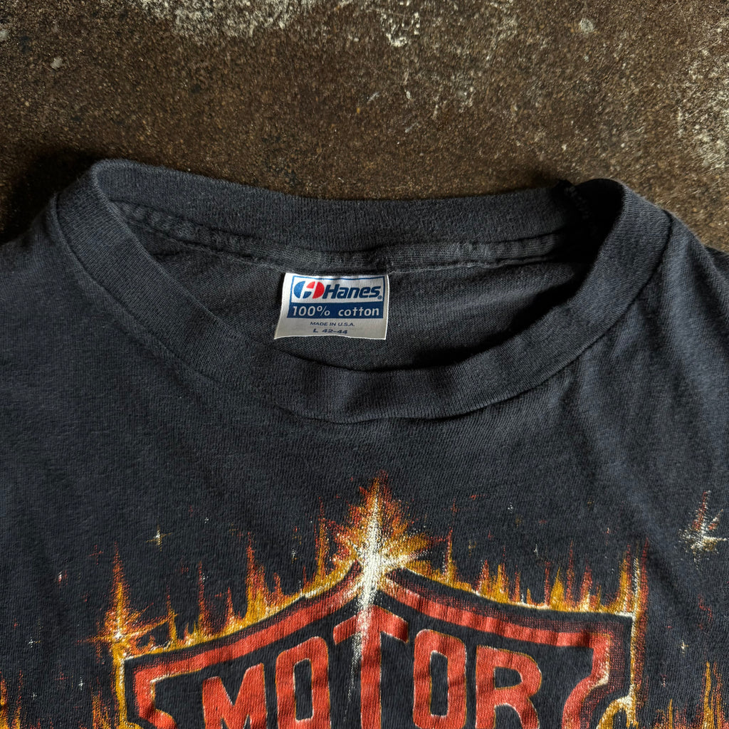 80’s Harley Shining Shield Bikers Only Tee (L)