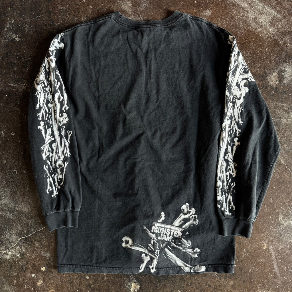 Y2K Grave Digger Skull Pile Longsleeve (L)