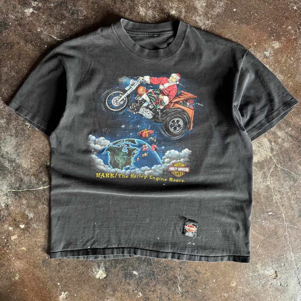 90’s Harley Santa Hark The Engine Roars Tee (XL)