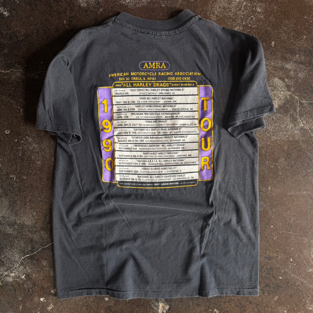 80’s AMRA Harley Racing Chrome Tee (L)
