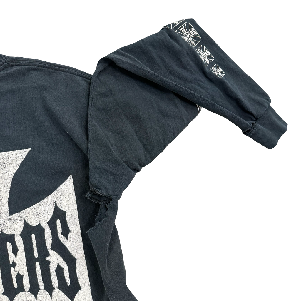 West Coast Choppers Emblem Longsleeve Tee Size XL Thrashed