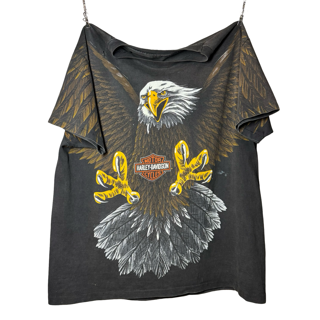 90’s Harley Eagle Emblem AOP Tee Size XL