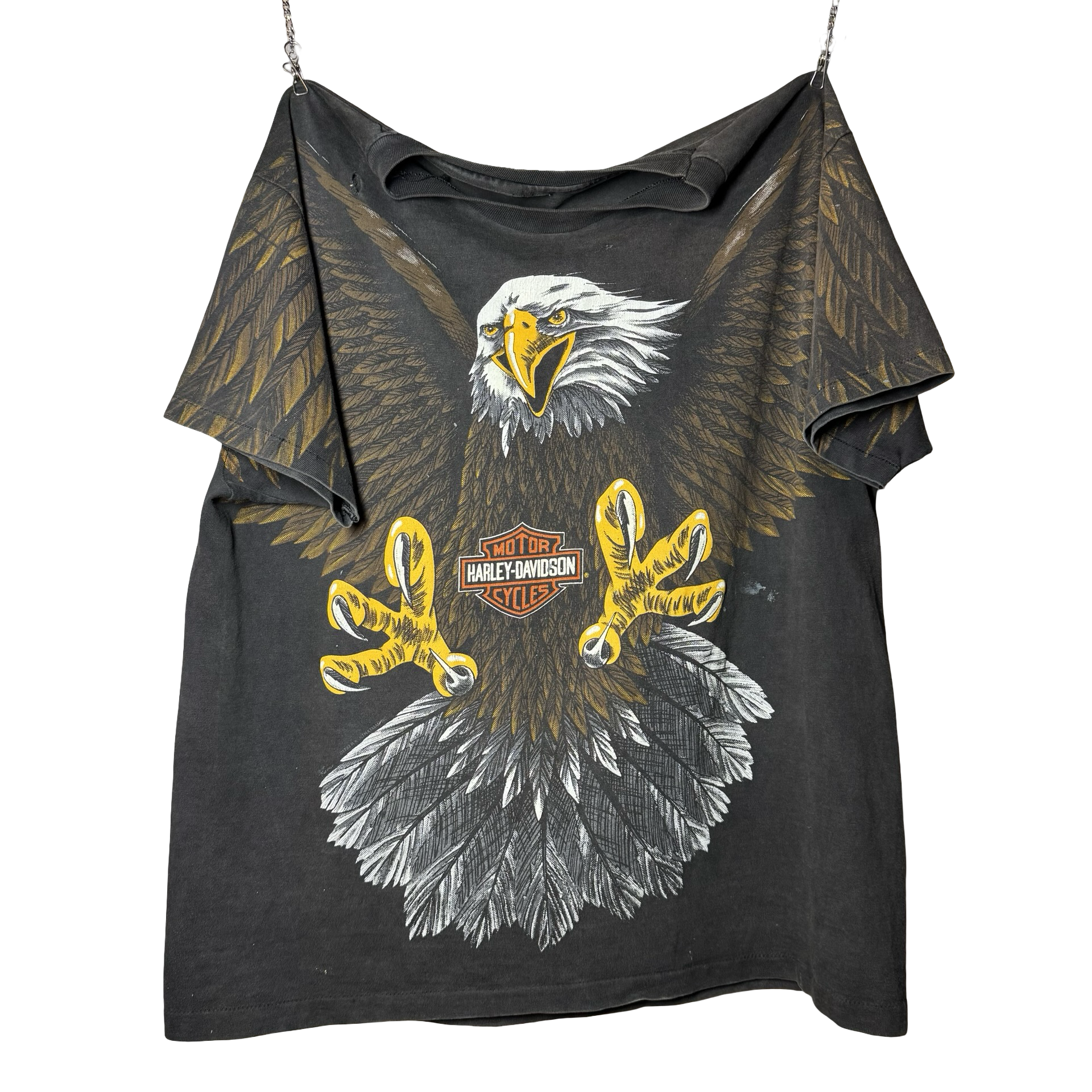 90’s Harley Eagle Emblem AOP Tee Size XL