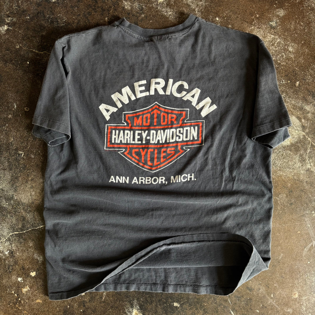 80’s Harley Real Steel Michigan Faded Tee (XL)