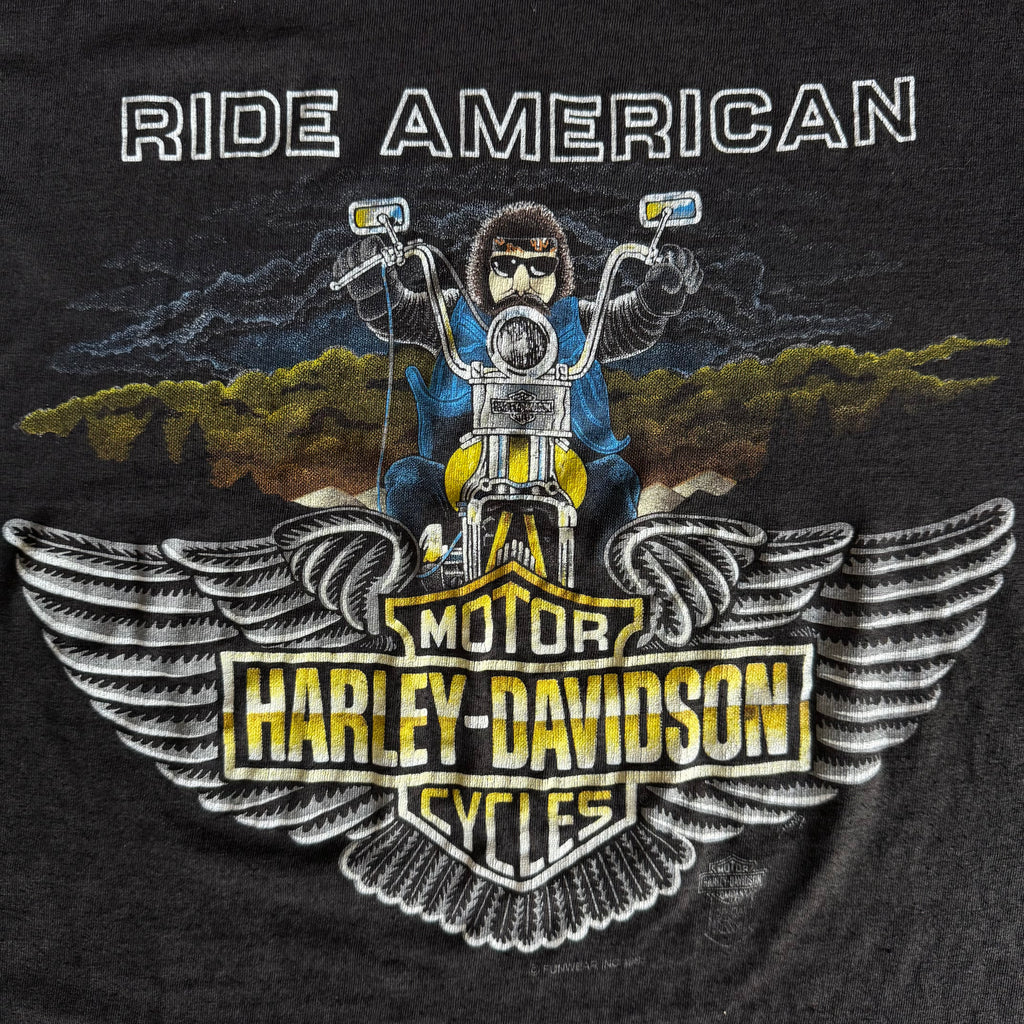 80’s Harley “Ride American” Funwear Tee (L)