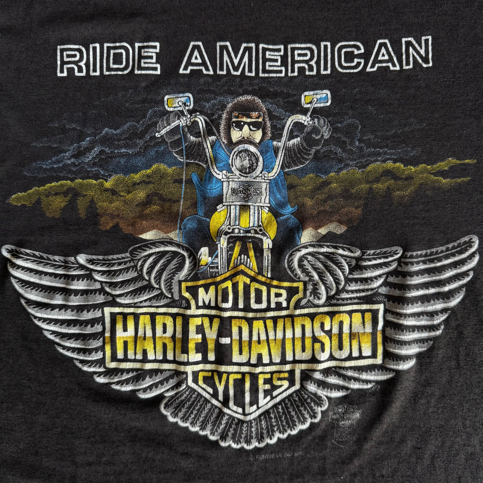 80’s Harley “Ride American” Funwear Tee (L)