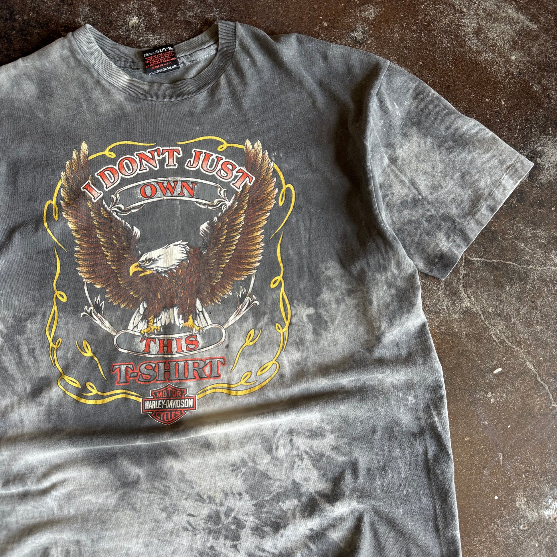 90’s Harley “I Don’t Just Own This Shirt” Faded Tee (XL)
