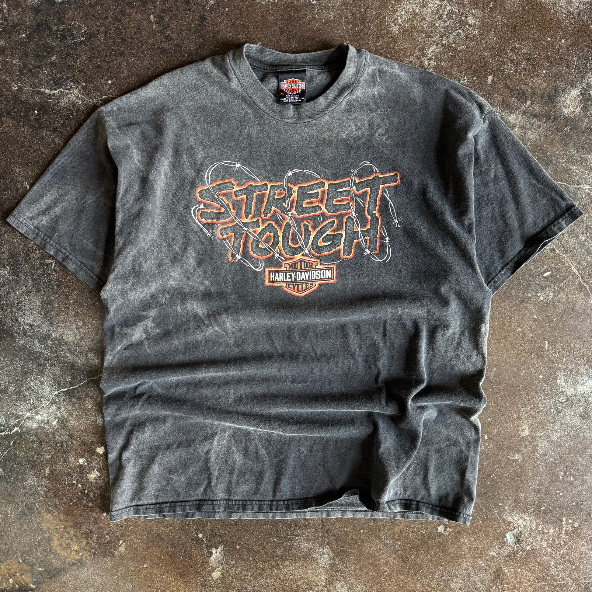 90’s Harley Street Tough Sun Faded Barbwire Tee (XL)