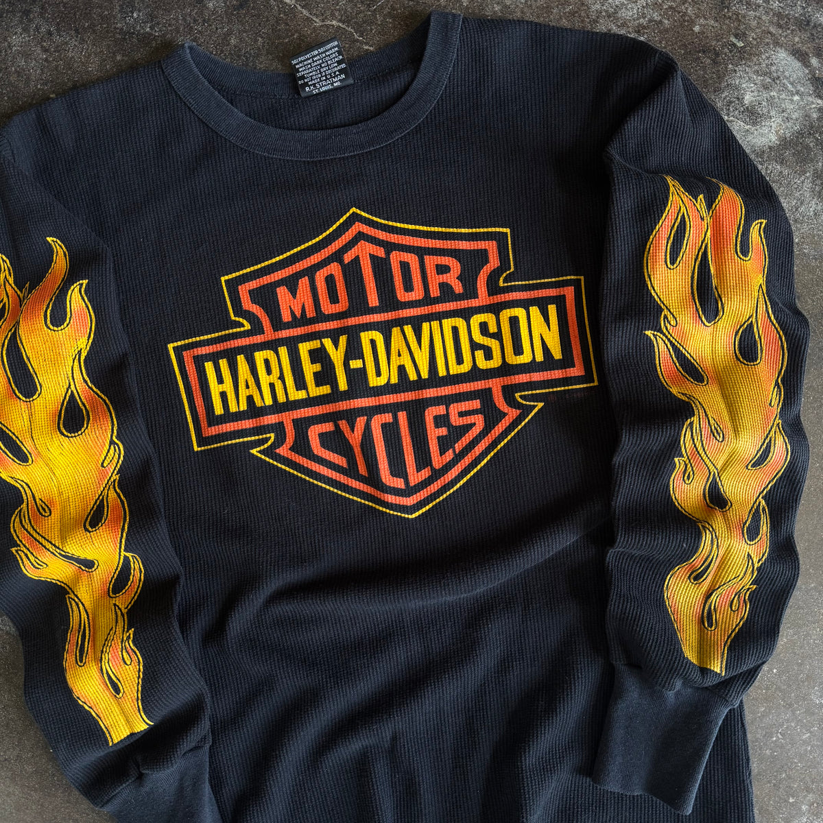 80’s Harley Cape Fear Flame Thermal Longsleeve (XL)