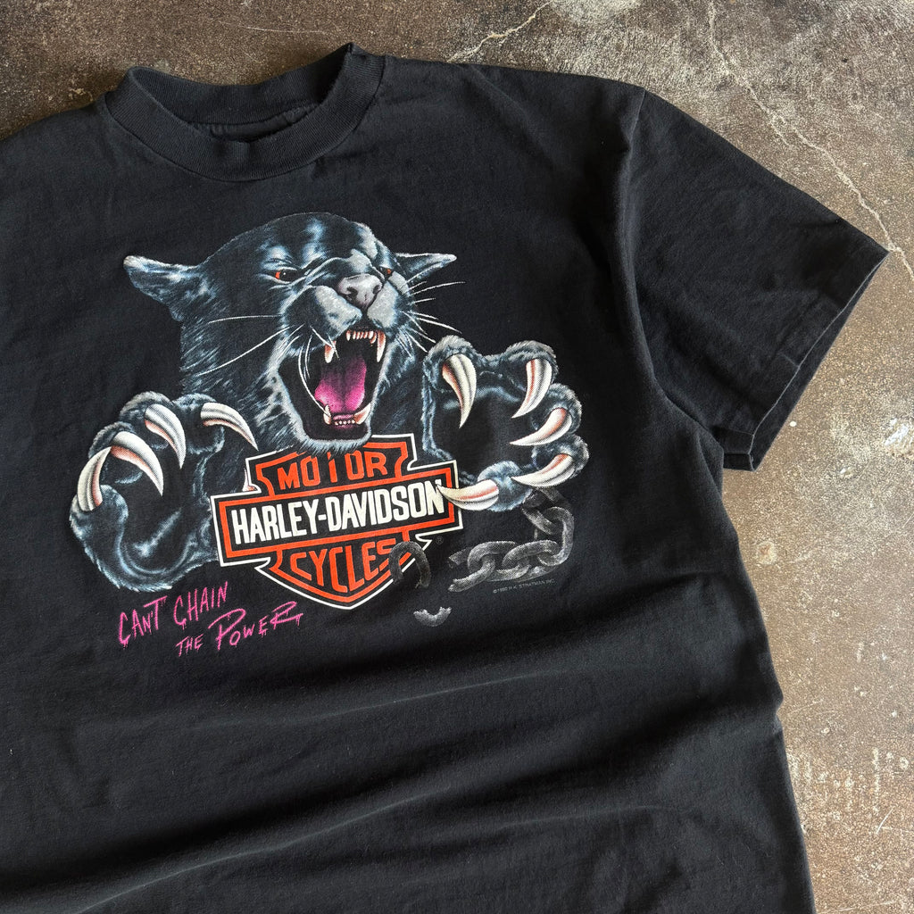 80’s Harley Can’t Chain The Power Panther Tee (L)