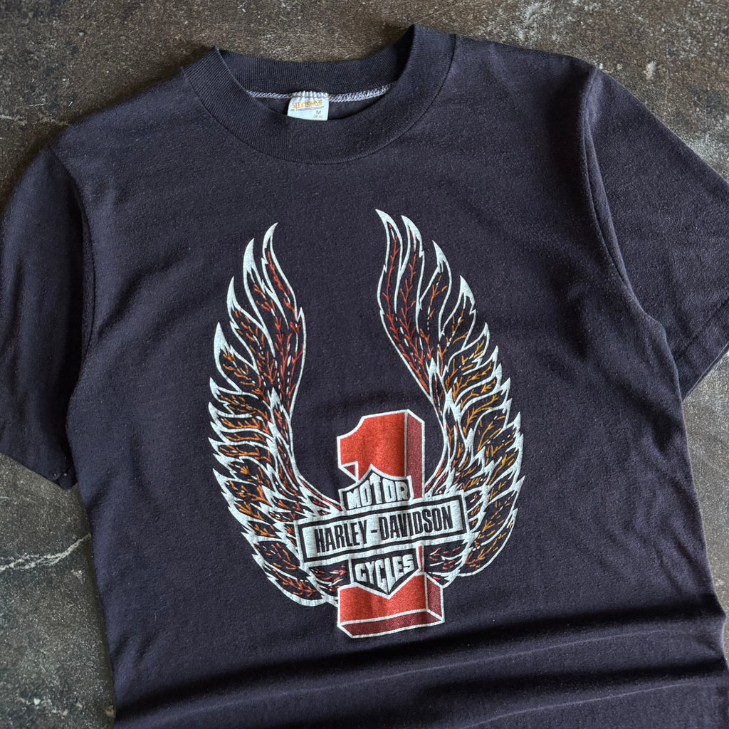 80’s Harley Winged Emblem #1 Texas Tee (M)