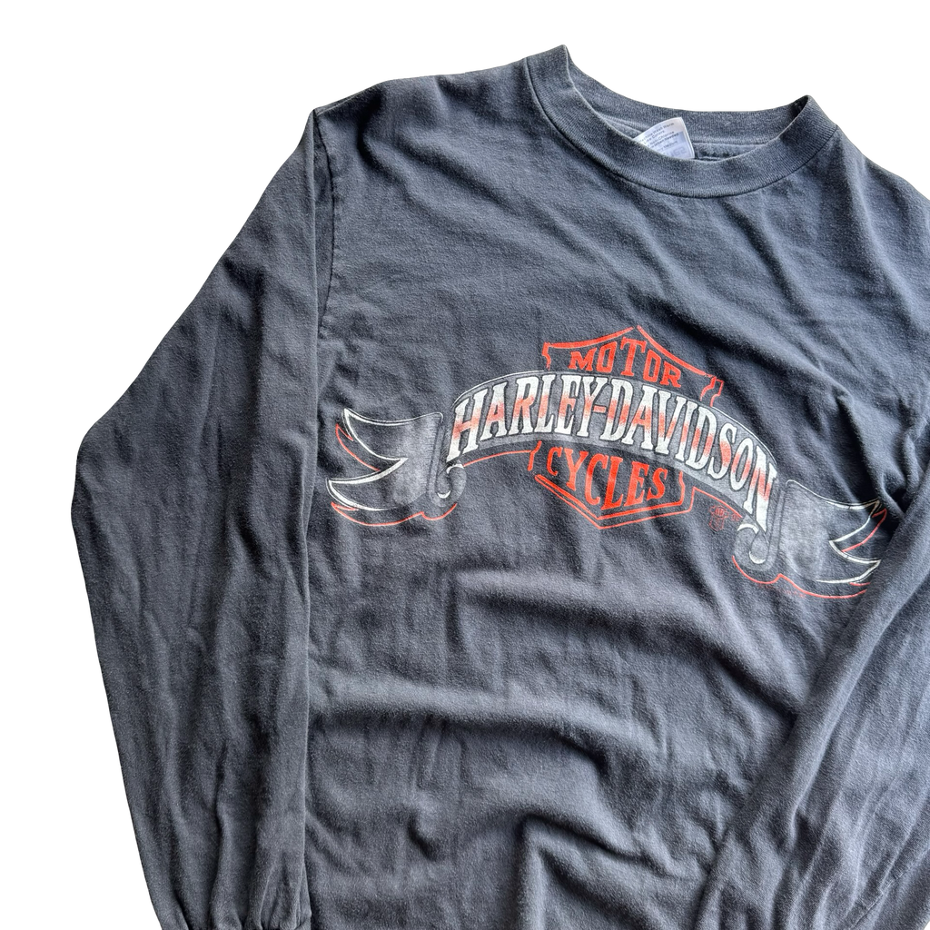 80’s Harley Cycle Den Longsleeve Tee Size M