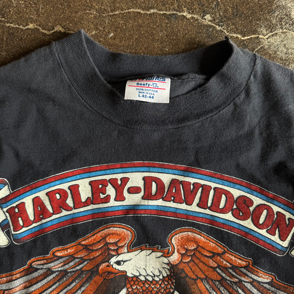 80’s Harley Established Eagle “For Bikers Only” Tee (L)