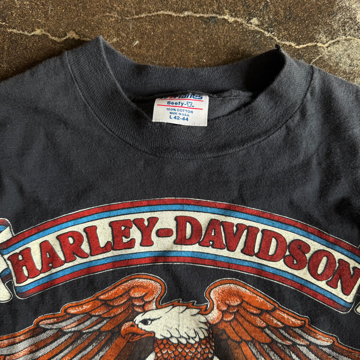 80’s Harley Established Eagle “For Bikers Only” Tee (L)