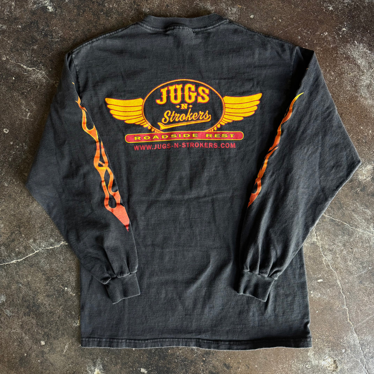 90’s Jugs N Strokers Biker Flame Longsleeve (M/L)