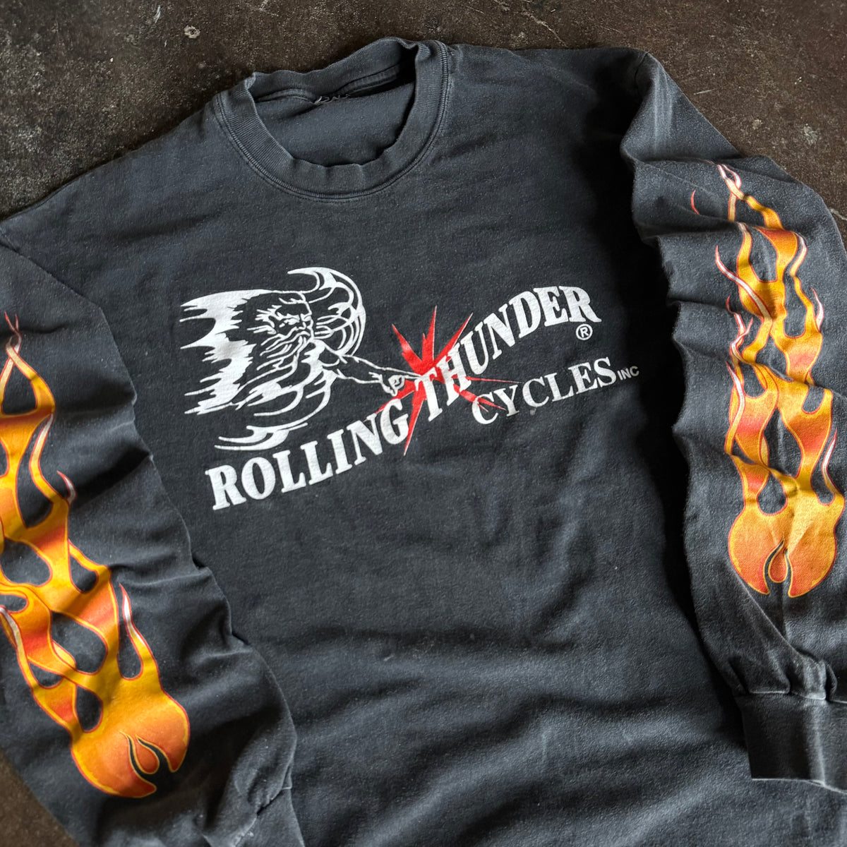 90's Rolling Thunder NY Flame Longsleeve (L)