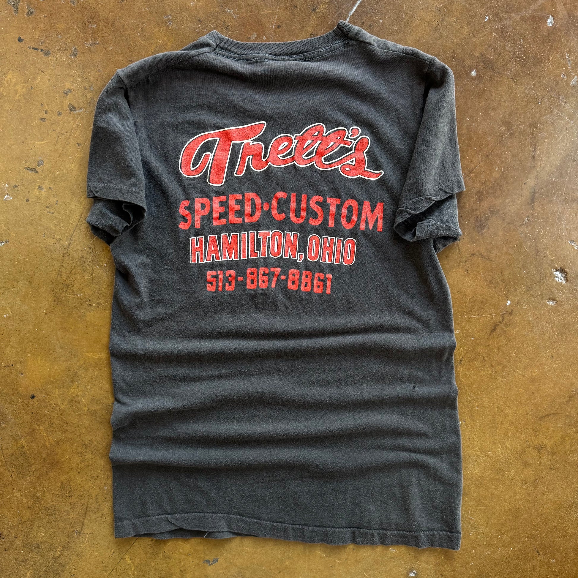 70’s Harley Davidson Speed-Custom Pocket Tee (M)