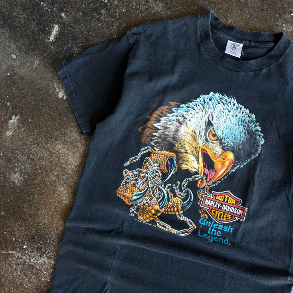 80’s Unleash the Legend Eagle Harley Tee (L)