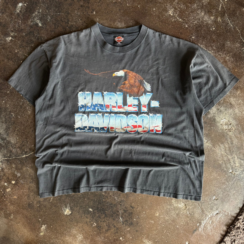 90’s Harley Las Vegas Eagle Sun Faded Tee (XXL)