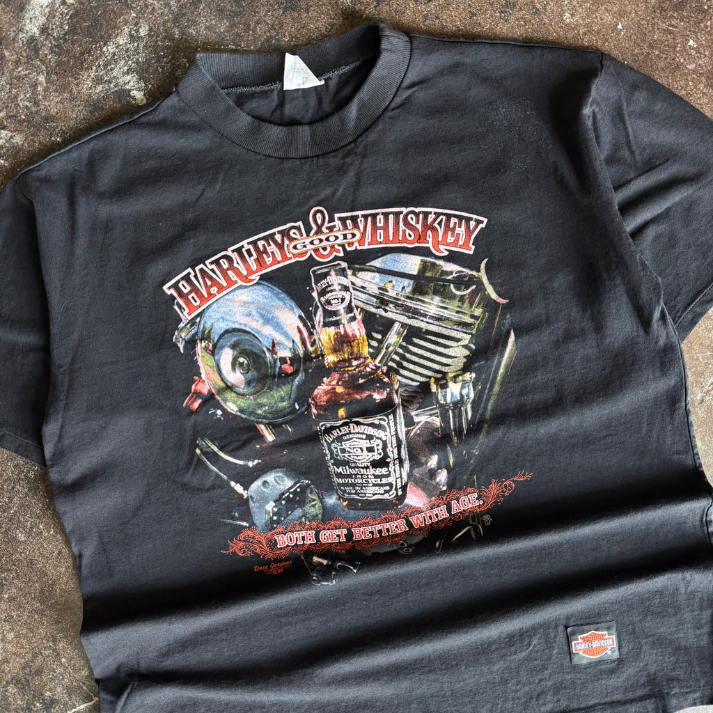 80’s Harley & Whiskey “Better With Age” Australia Tee (L)