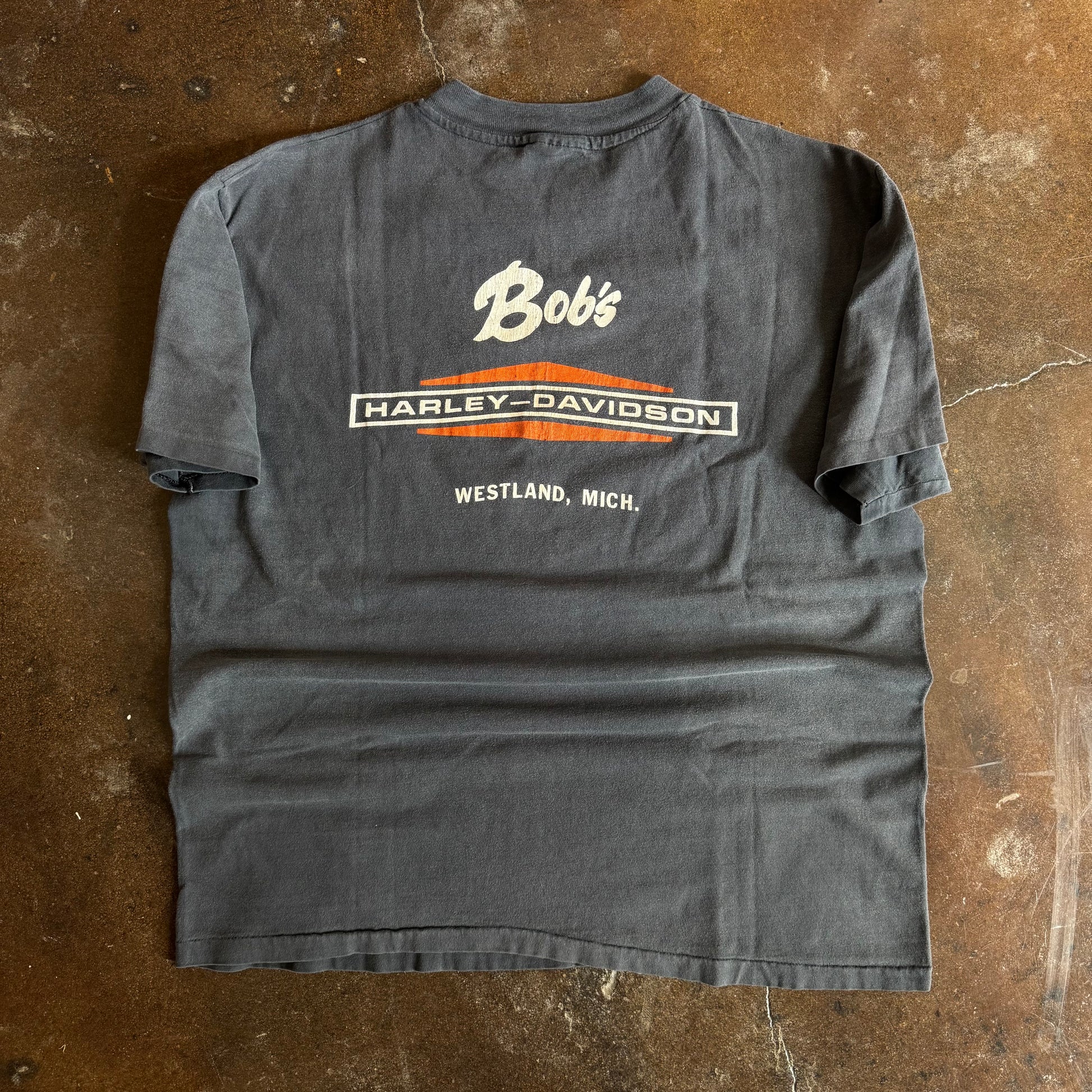 80’s Harley Live Free Sun Faded Tee (L)