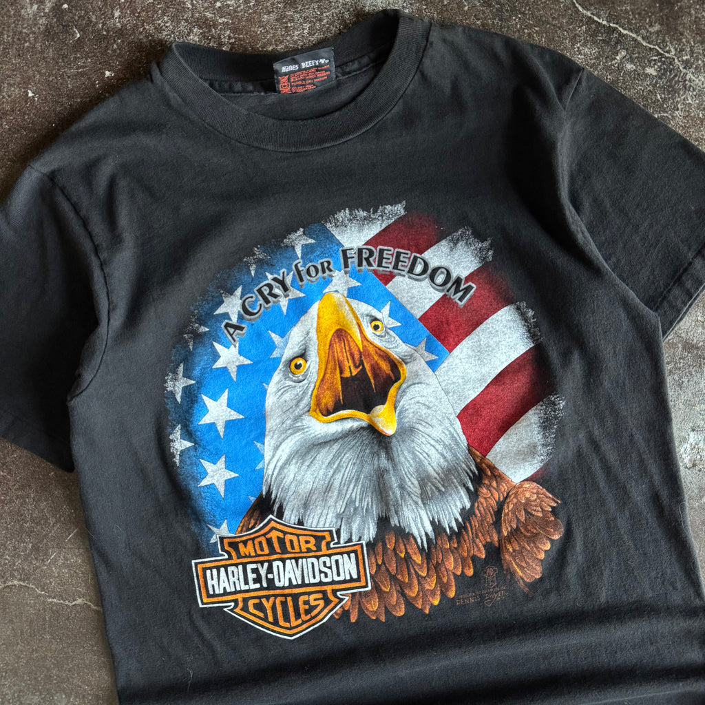 80’s Harley “Cry For Freedom” Scotland Tee (M)
