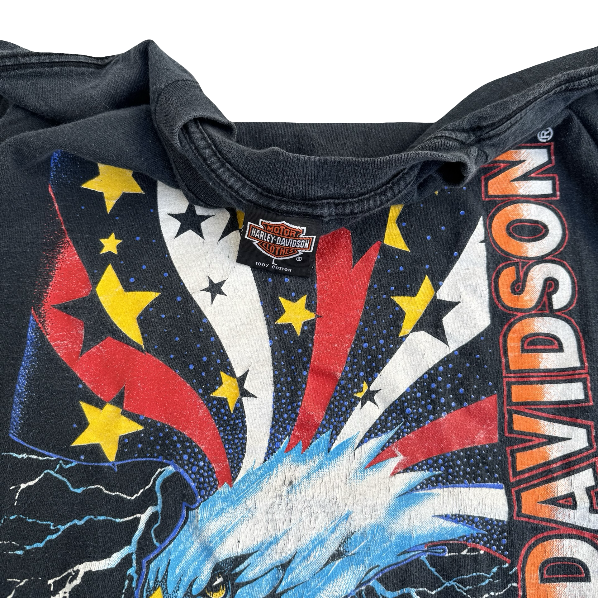 90’s Harley USA Eagle Stars Tee Size L