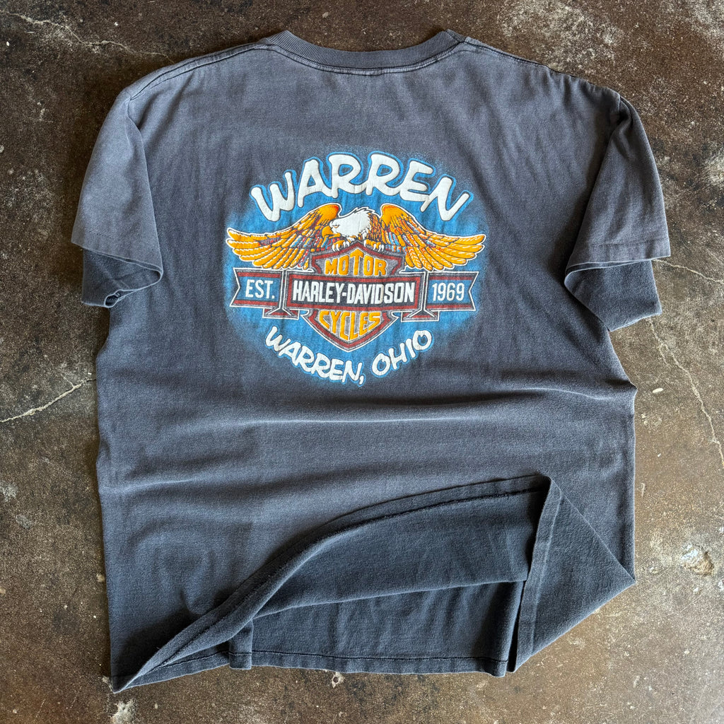 90’s Harley 3D “Good Ol’ Days” Faded Tee (XL)