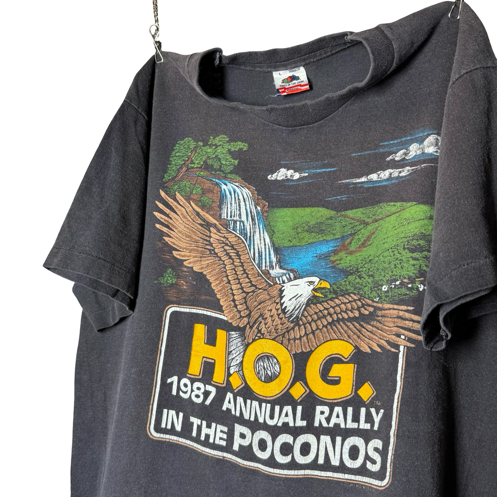 80’s Harley Owners Group Poconos Rally Tee Size L