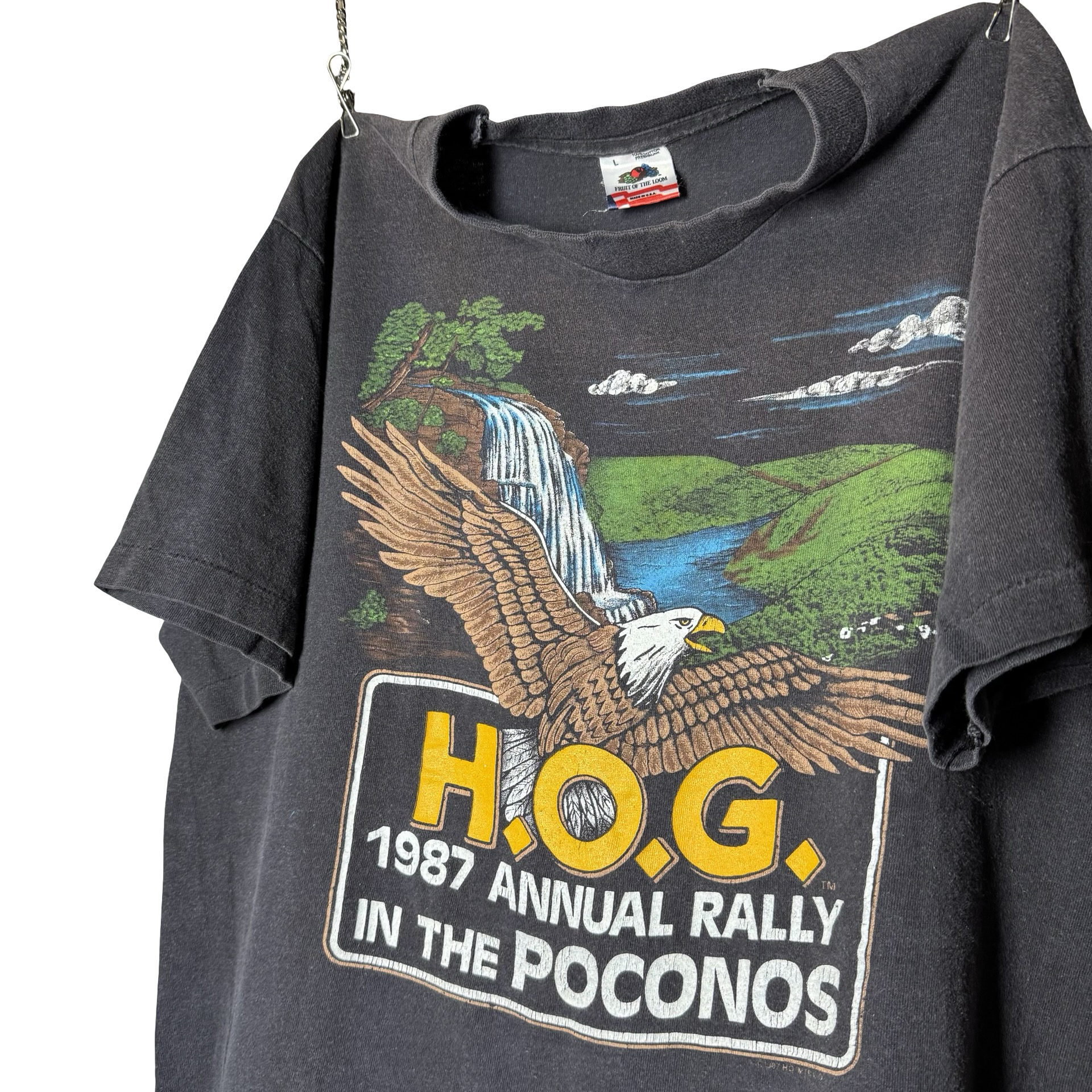 80’s Harley Owners Group Poconos Rally Tee Size L