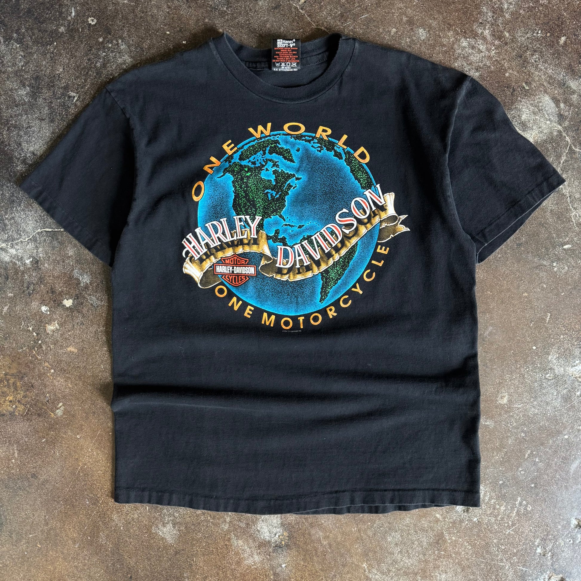 90’s Harley “One World, One Motorcycle” Ohio Tee (L)