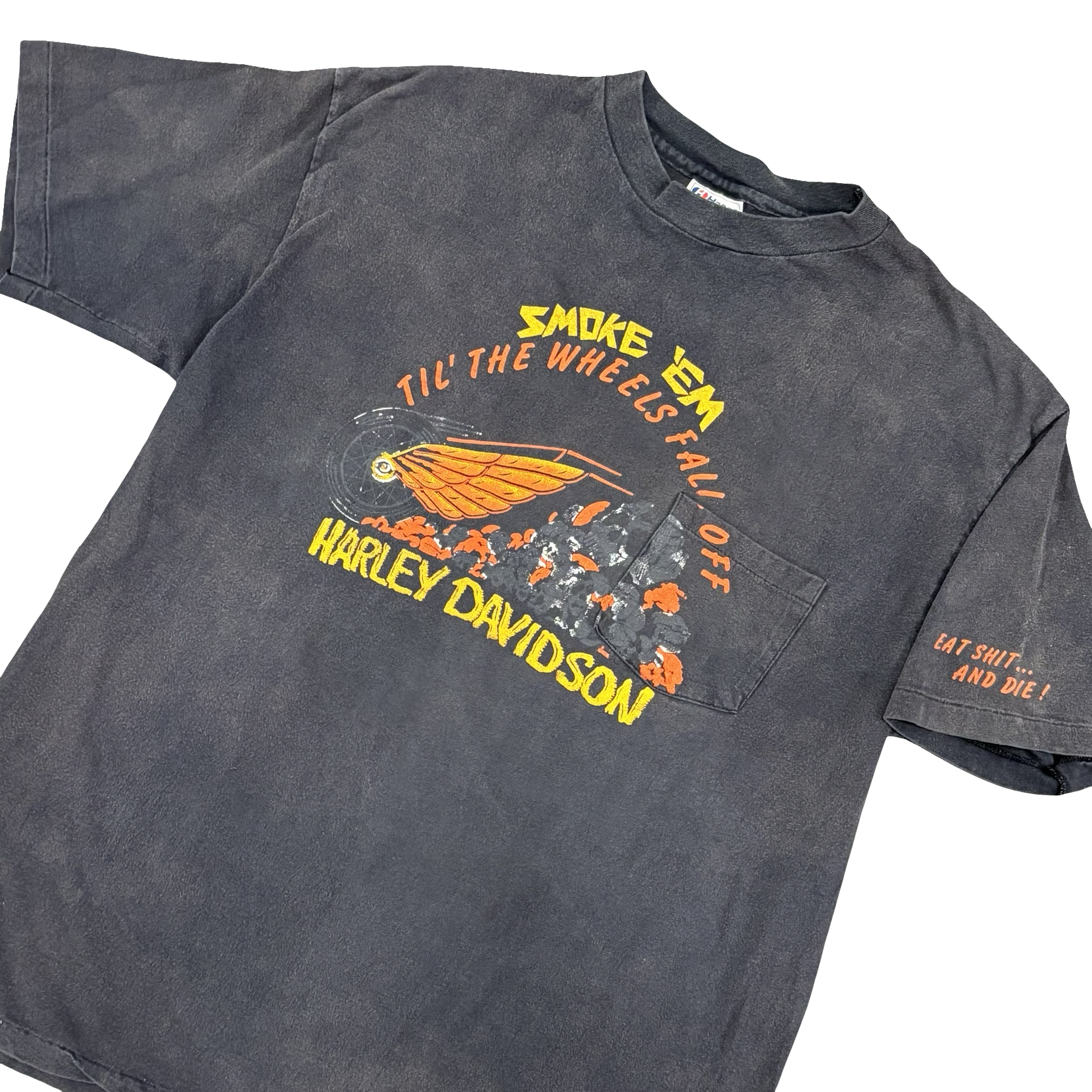 80’s Harley Smoke Em Sleeve Hit Tee Size XL