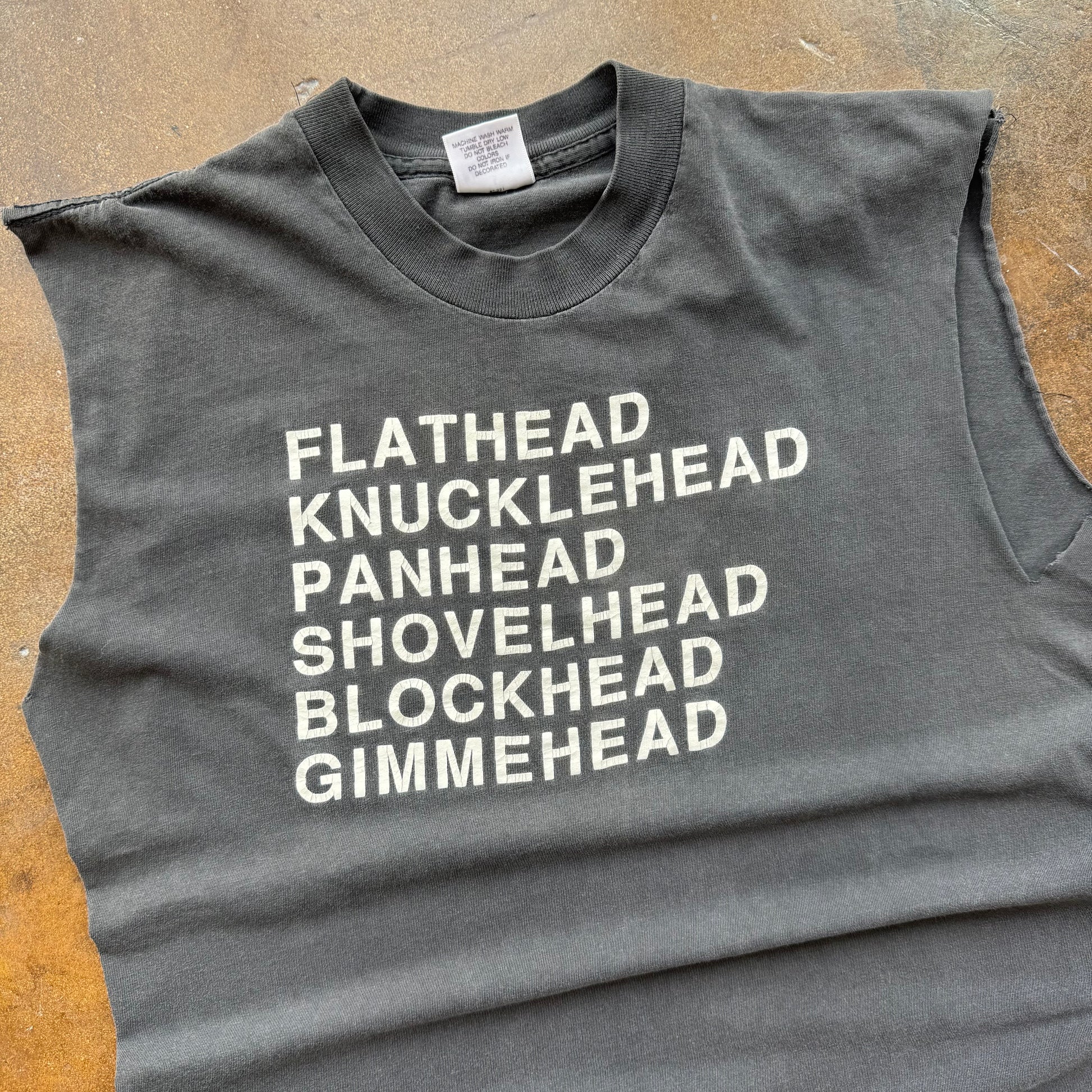 90’s Bike Engine “Gimmehead” Cut-Off Tee (L)
